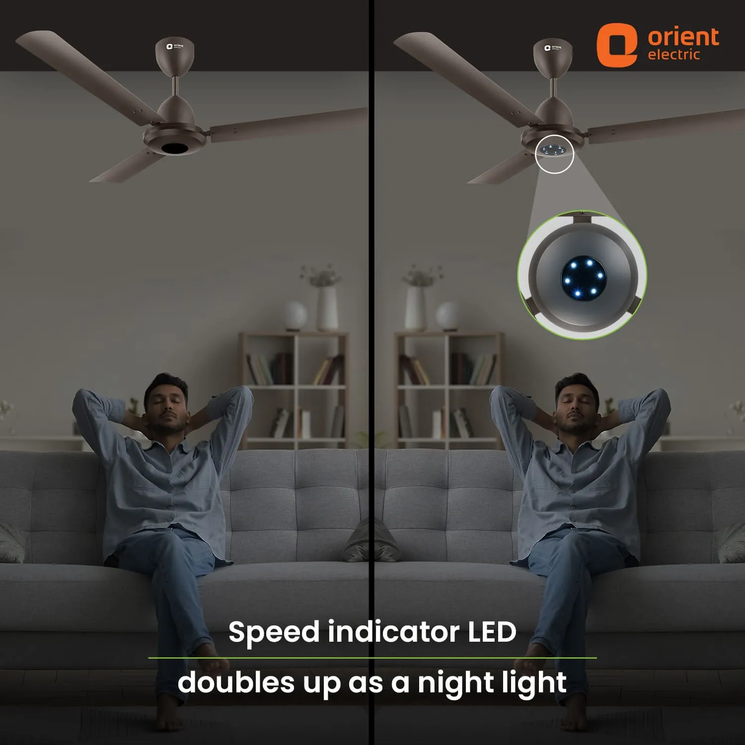 1200mm I-Falcon BLDC Ceiling Fan With Remote & LED Light