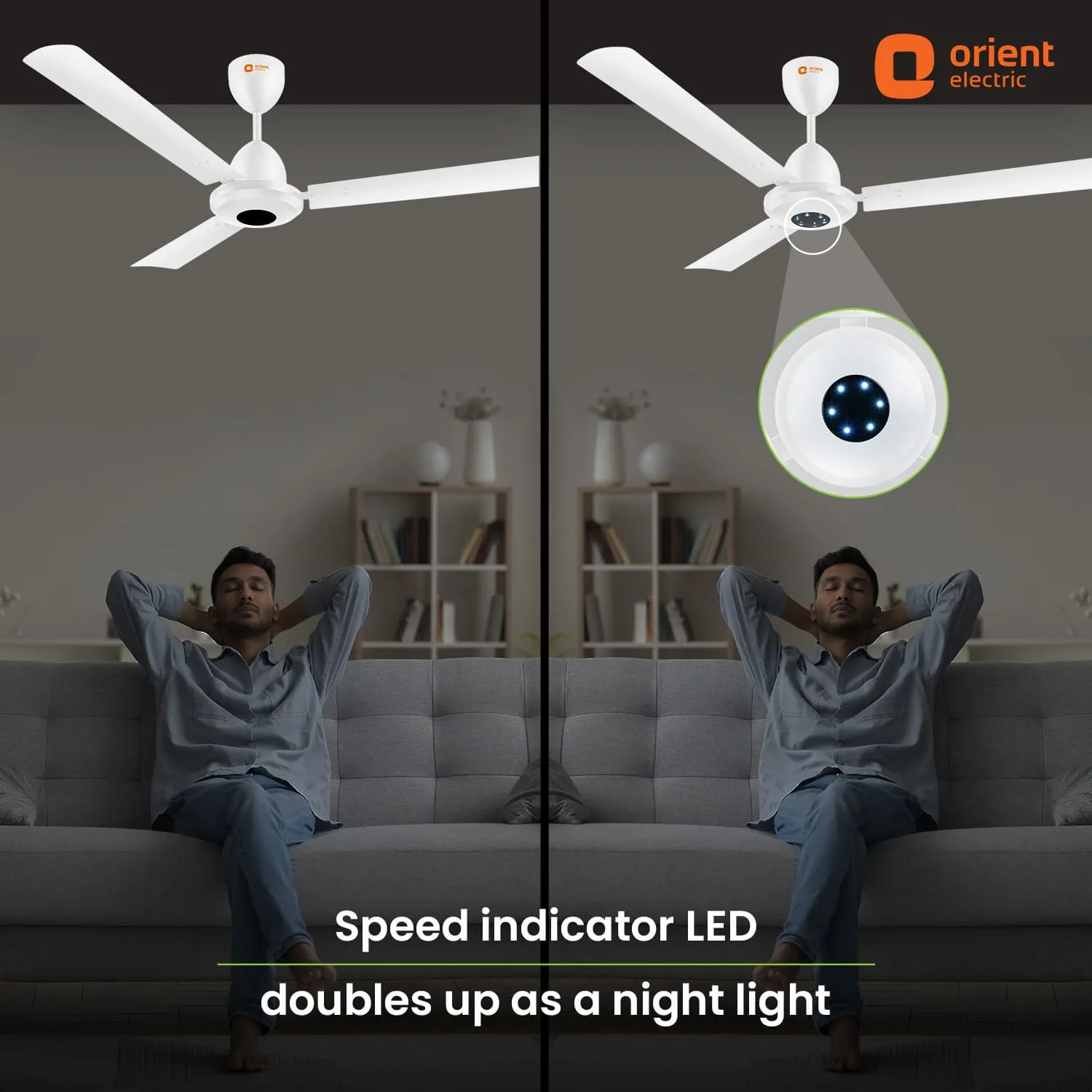 1200mm I-Falcon BLDC Ceiling Fan With Remote & LED Light