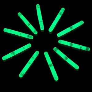 1.5 Inch Green Mini Glow Sticks - Pack of 50