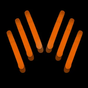 1.5 Inch Orange Mini Glow Sticks - Pack of 50