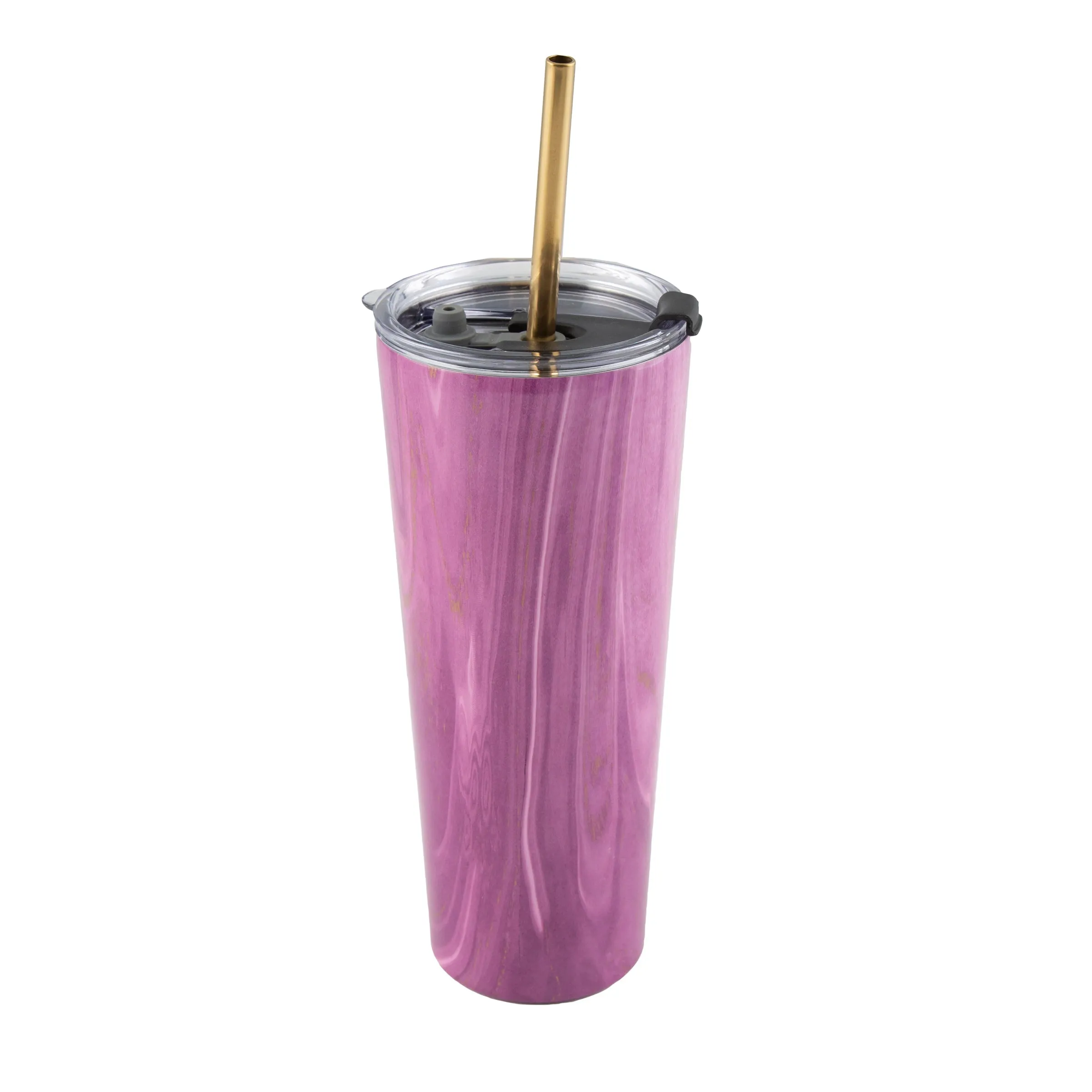 24 Oz Pink Geo Insulated Tumblers, Set Of 2