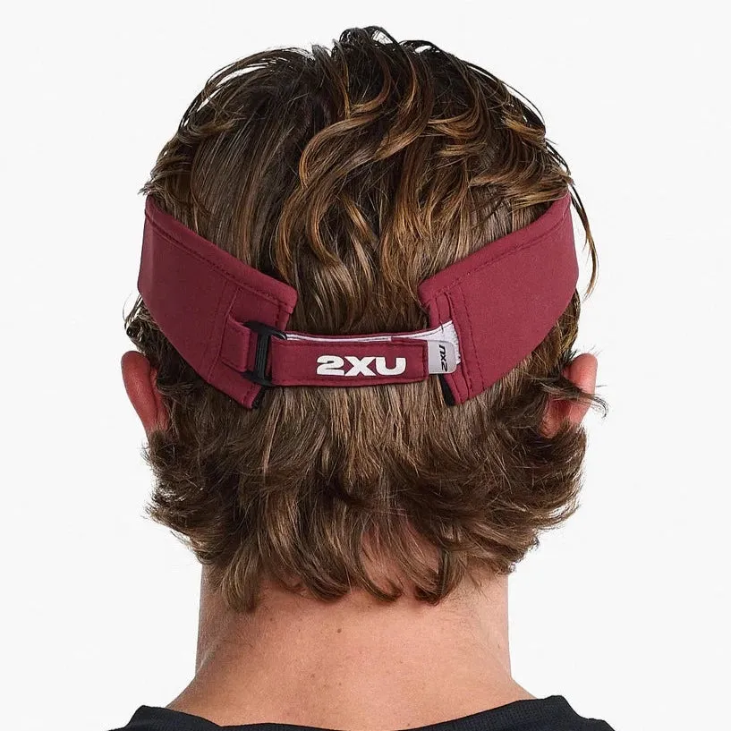 2XU Run Visor - Truffle/White