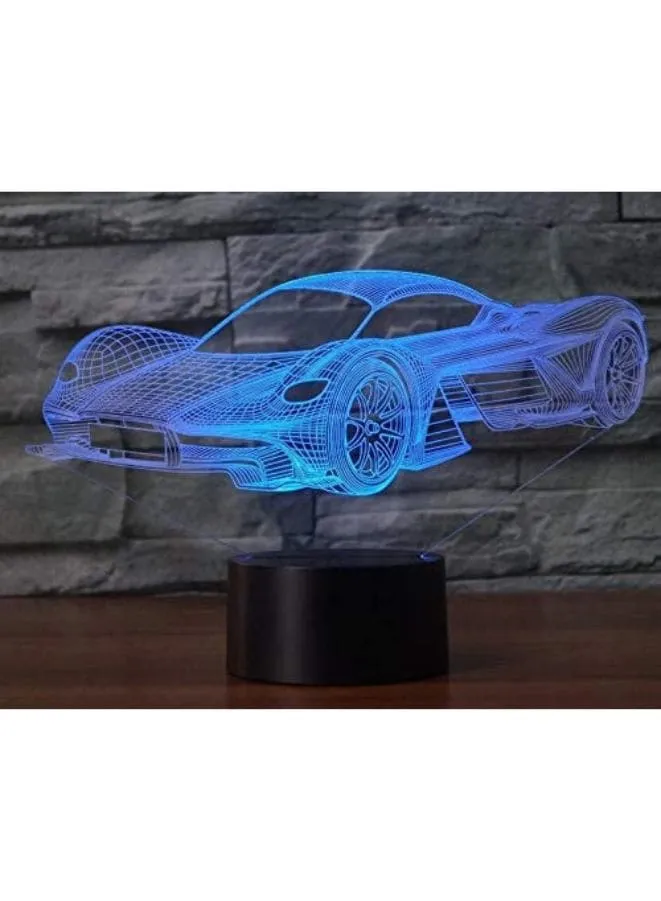 3D Sports Car Acrylic LED Light, Optical Illusion Lamps with 7 Colors