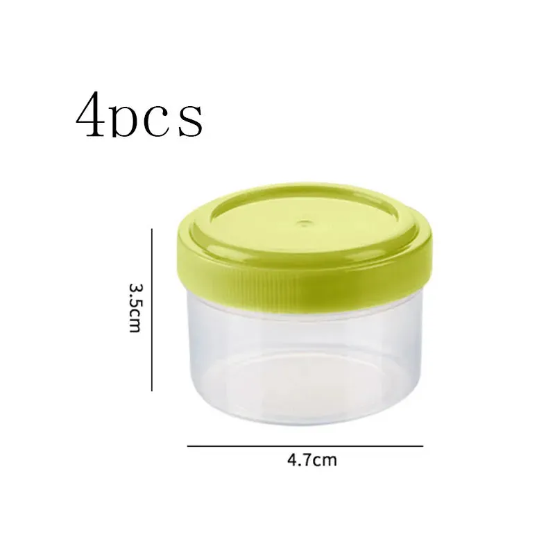 4pcs Portable Sauce Squeeze Bottles – Mini Seasoning Containers