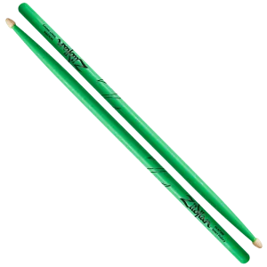 5A Acorn Neon Green Drumsticks