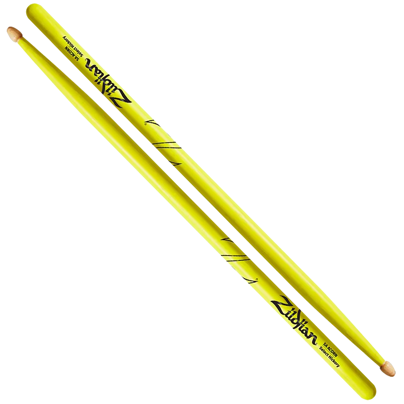 5A Acorn Neon Yellow Drumsticks