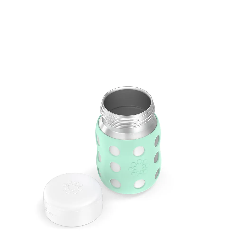 8oz Stainless Steel Food Jar with Flat Cap