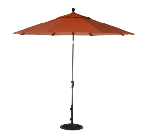 9' Push Button Tilt Treasure Garden Market Umbrella with Black Frame