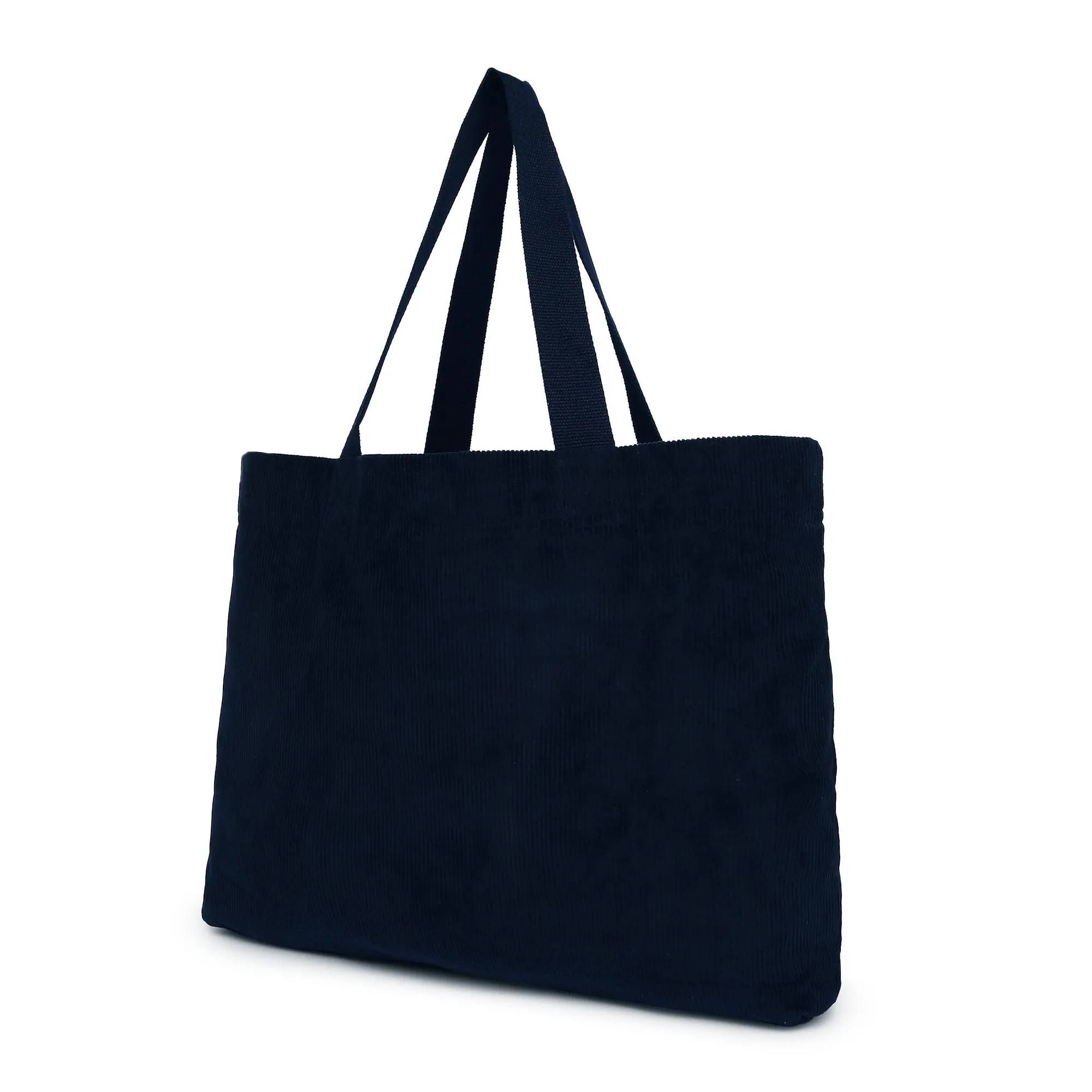 Accessorize London Women's Pure Organic Cotton Navy Cord Shopper Bag