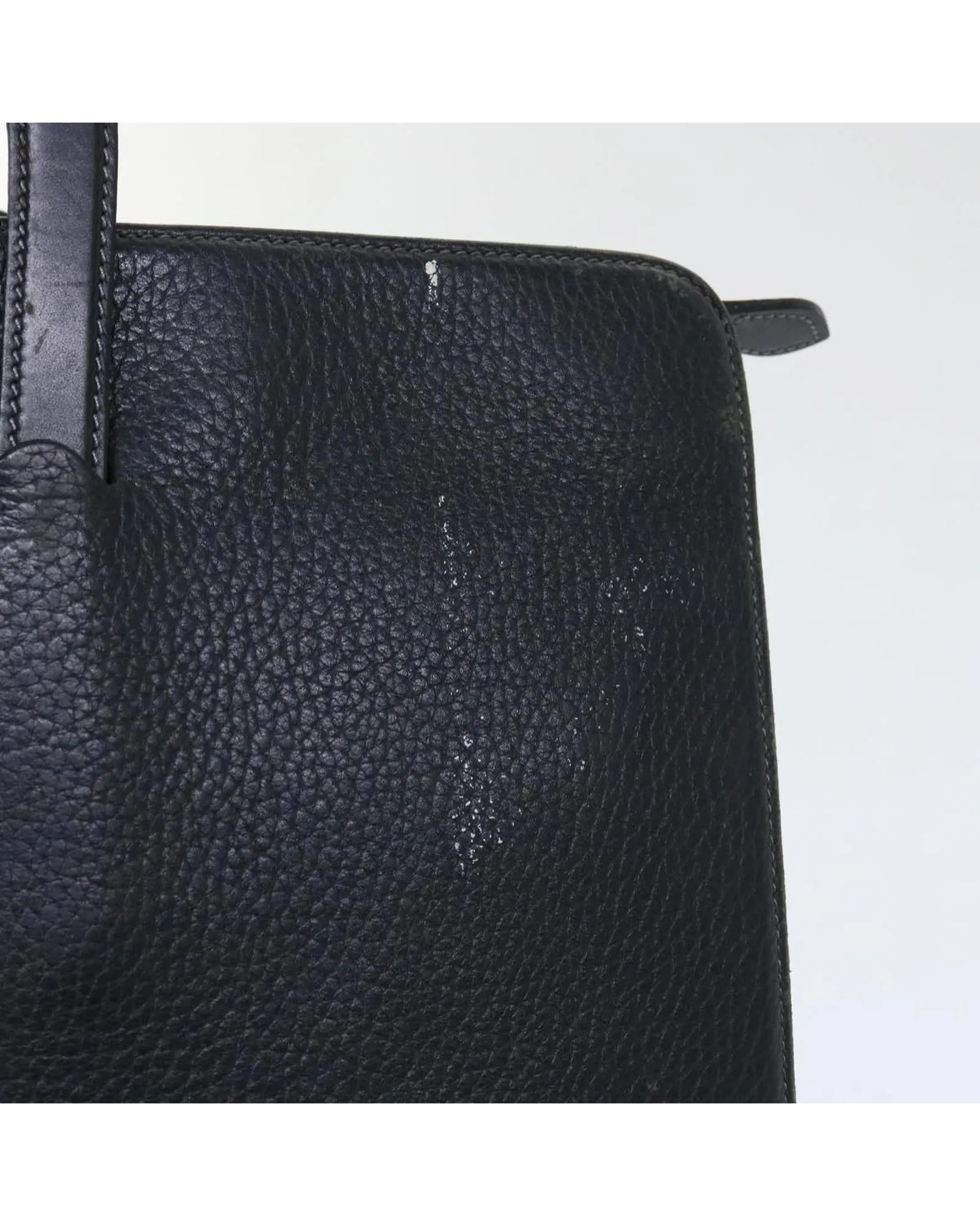 Authentic Black Leather Handbag