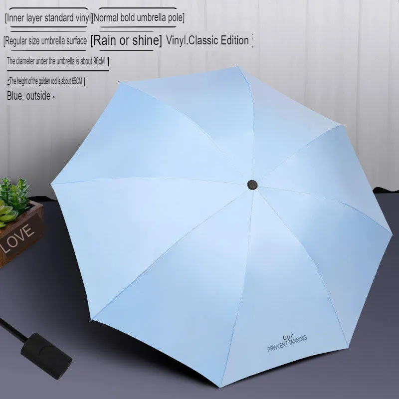 Automatic sunshade umbrella for women, summer folding, rain or shine, sun protection and anti-UV sun umbrella