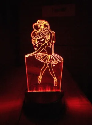 Ballet 3D Acrylic LED Light, 16 Color with remote control, Both Battery and USB Powered