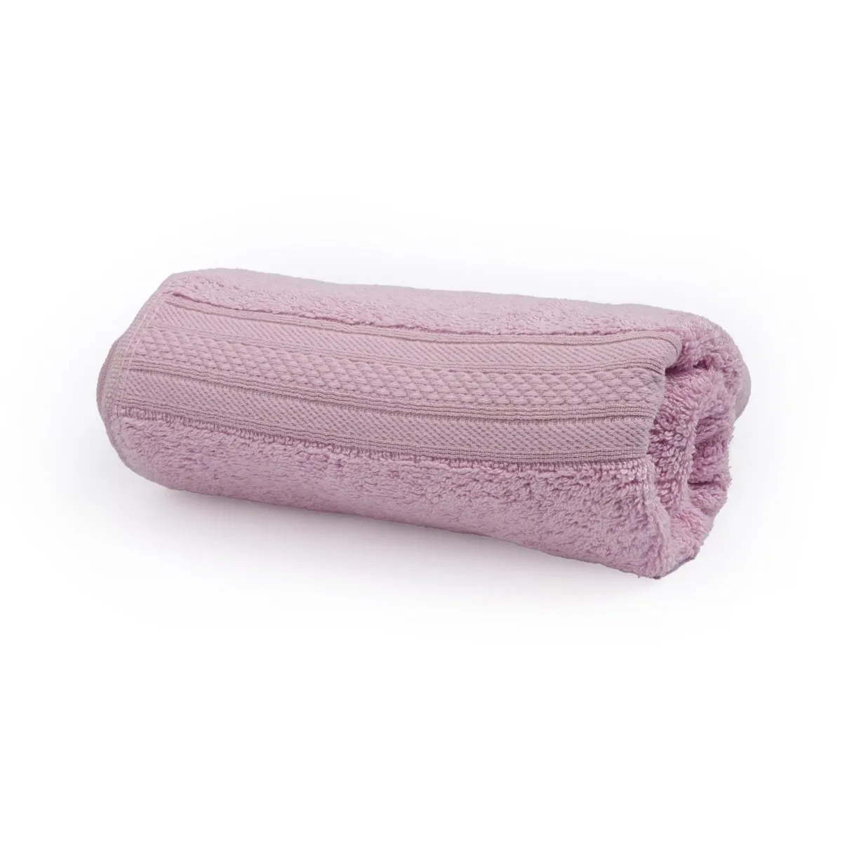 Bamboo Cotton Bath Towels And Hand Towels Set of 2 Light Pink