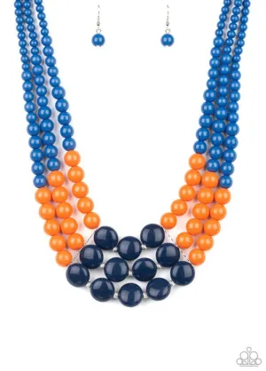 Beach bauble blue - Necklace - Paparazzi  Accessories