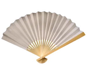 Beige Paper Folding Fan