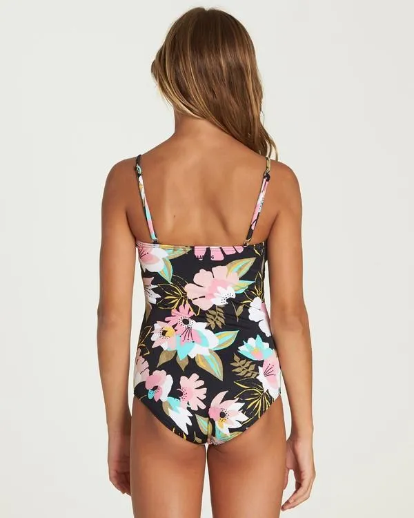 BILLABONG Night Bloom One Piece Swimsuit Girls Multi