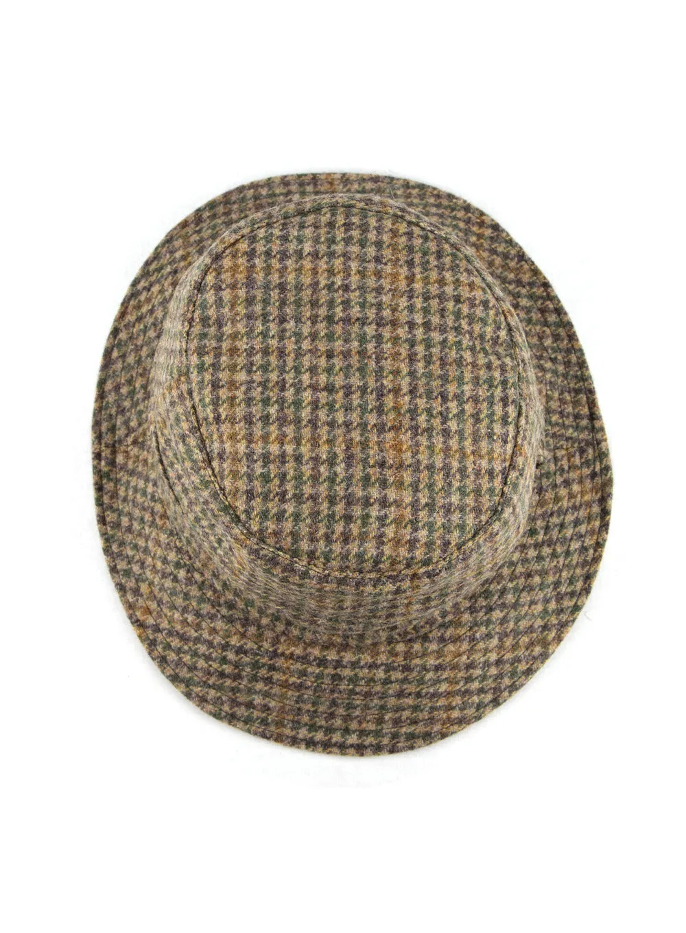 British Wool Tweed Bucket Poacher Hat