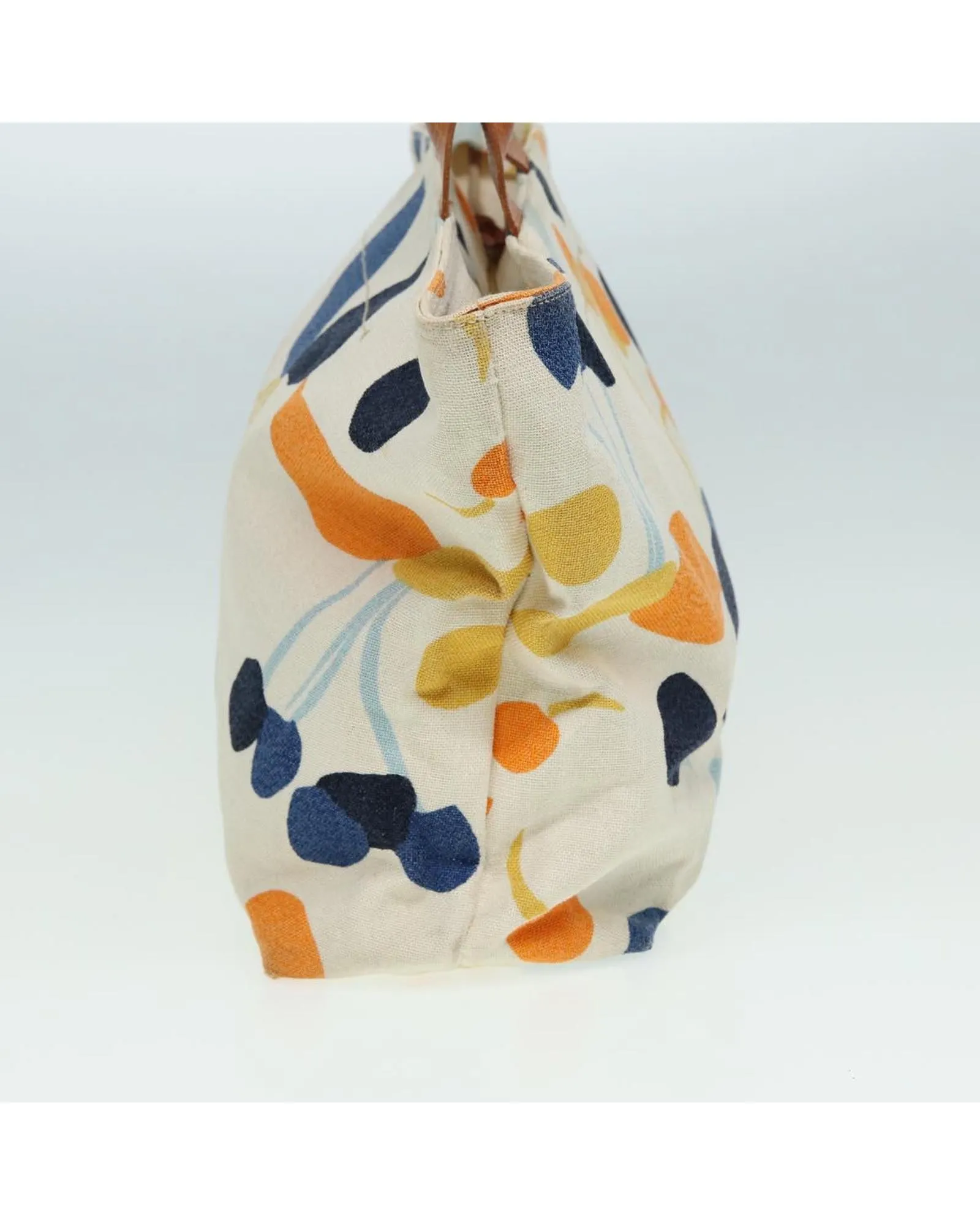 Canvas Multicolor Handbag with Handle Drop and Spacious Design