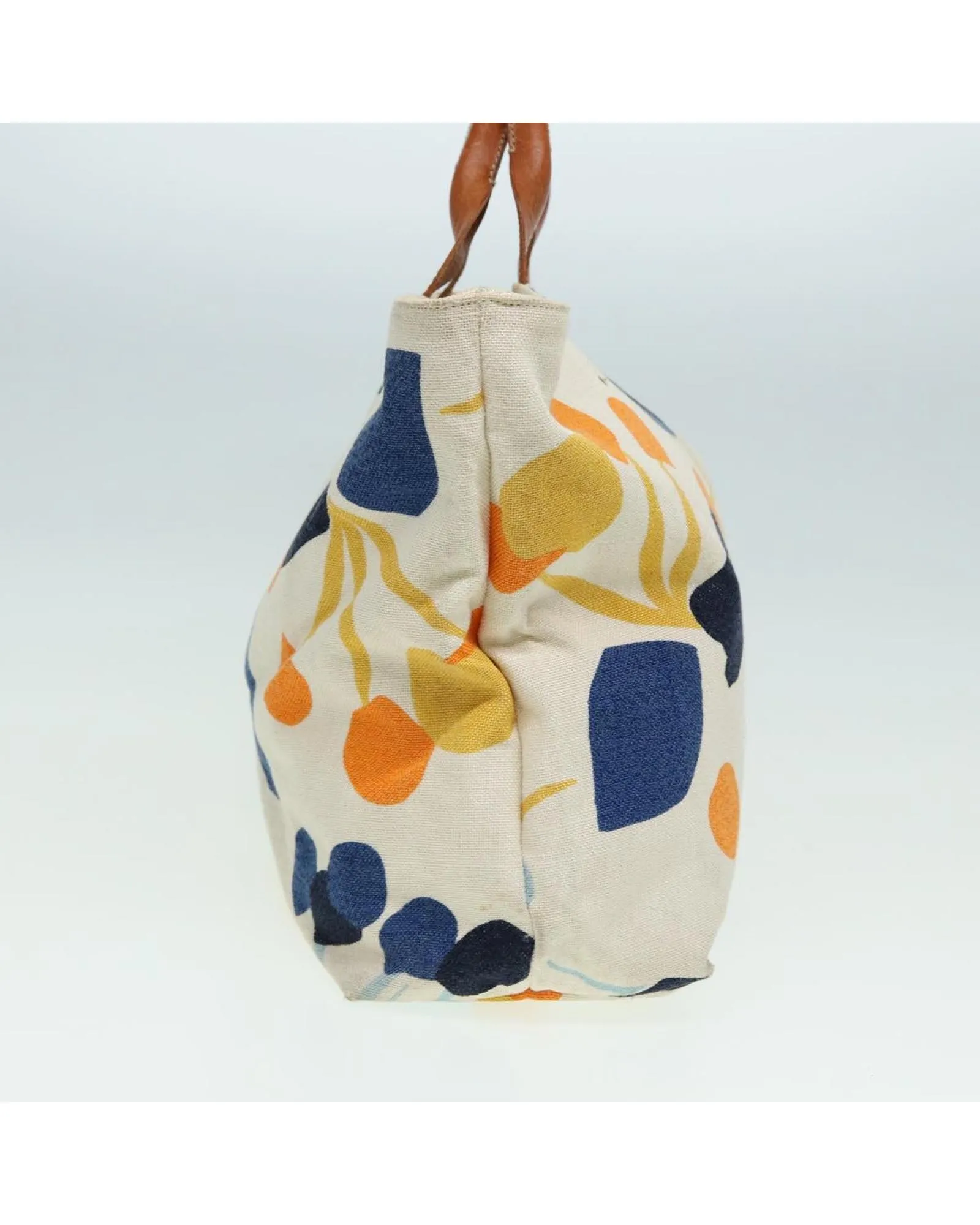 Canvas Multicolor Handbag with Handle Drop and Spacious Design