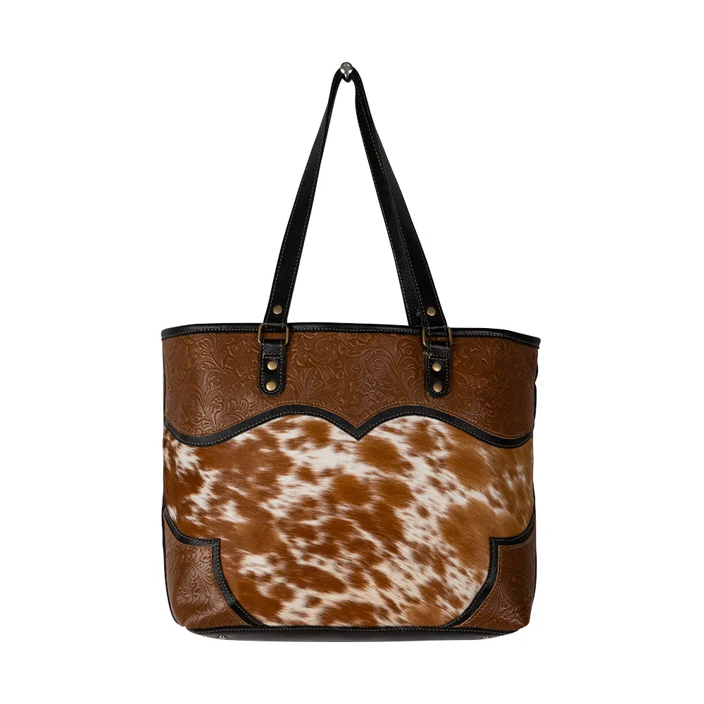 Cattle Brun Canvas & Hairon Bag