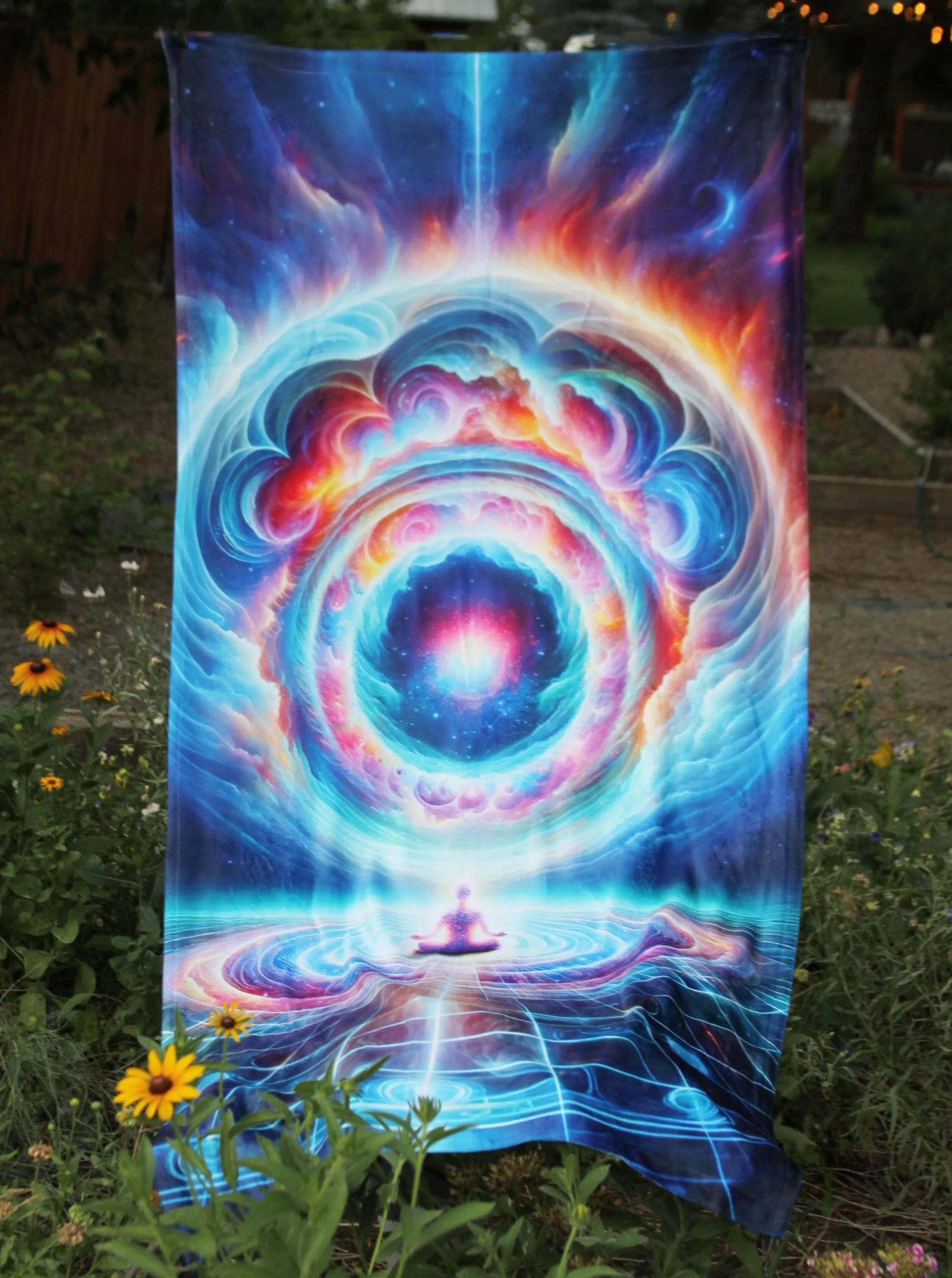 Celestial Meditation Beach Throw