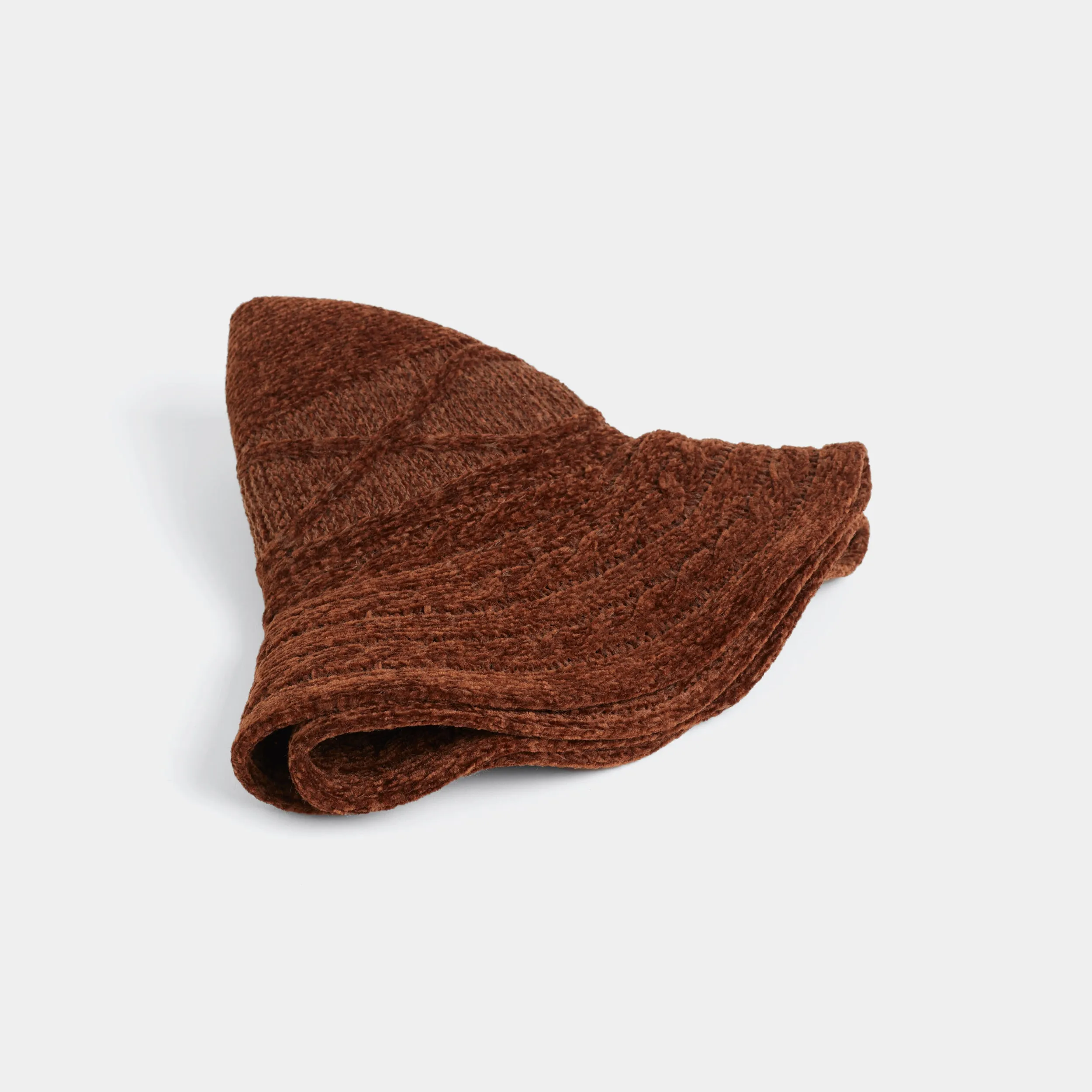 Chenille Criss Cross Ranch Hat - Cognac