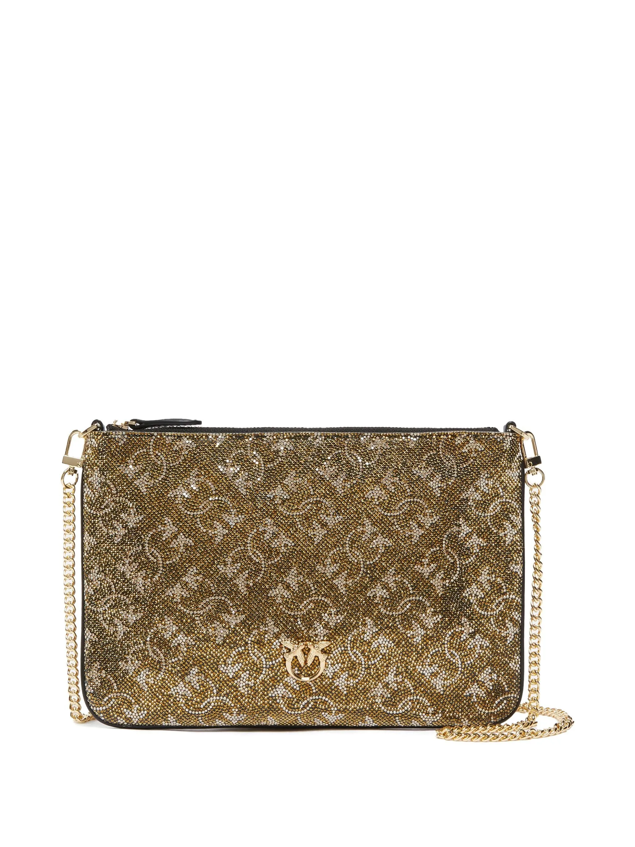 Classic-monogram clutch bag