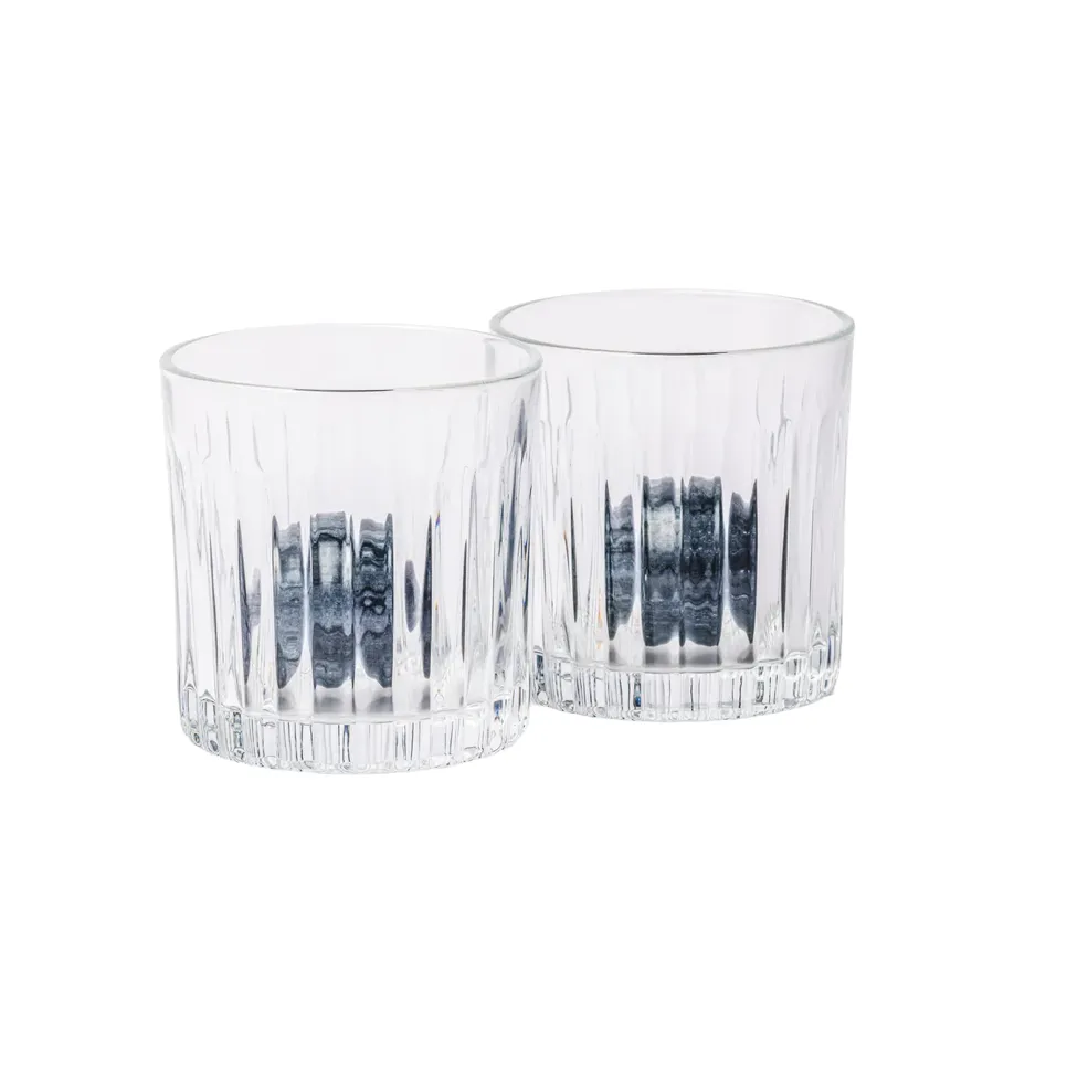 Cocktail Tumblers & Whisky Stones Set