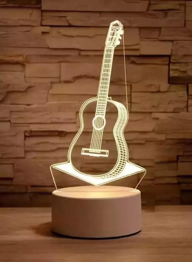 Creative 3D Acrylic Light, 3D Lamp Night Lights For Home Decoration, Guitar