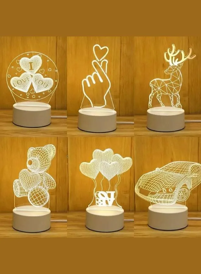 Creative 3D Acrylic Light, 3D Lamp Night Lights For Home Decoration, Guitar