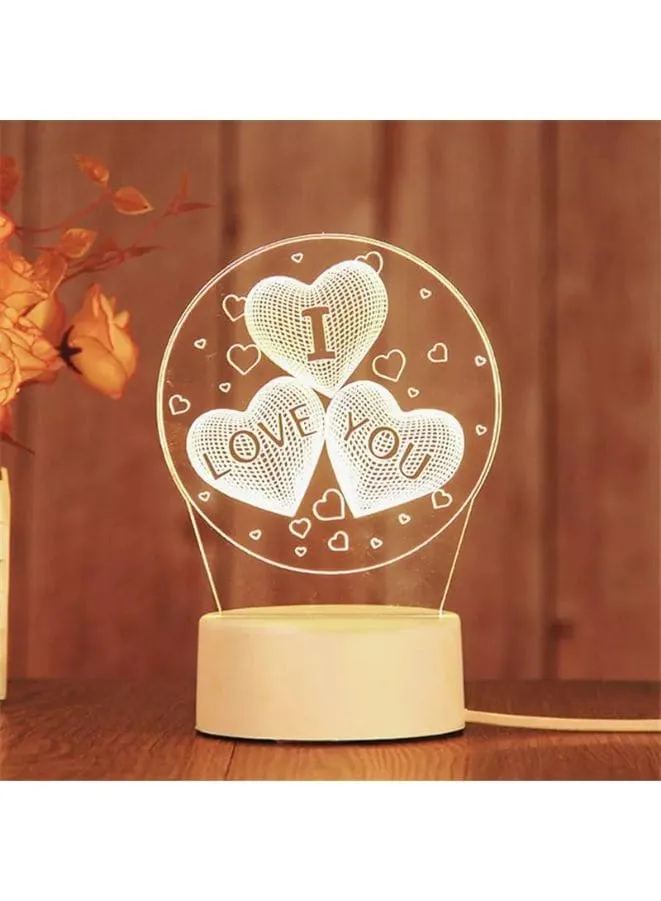 Creative 3D Acrylic Light, 3D Night Lights For Home Decoration, I Love You