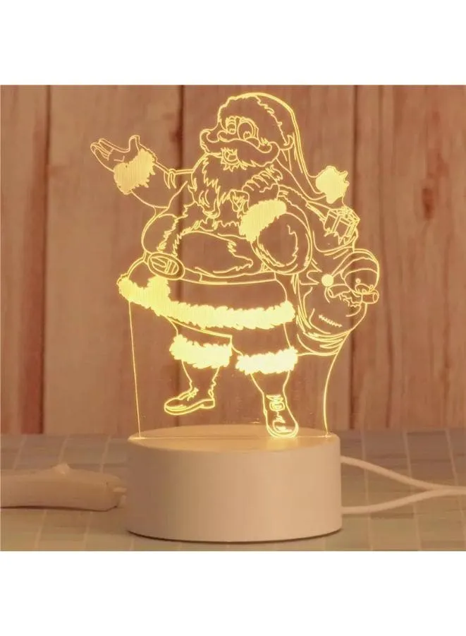 Creative 3D Decorative Night Lights For Home Decoration, Santa Claus