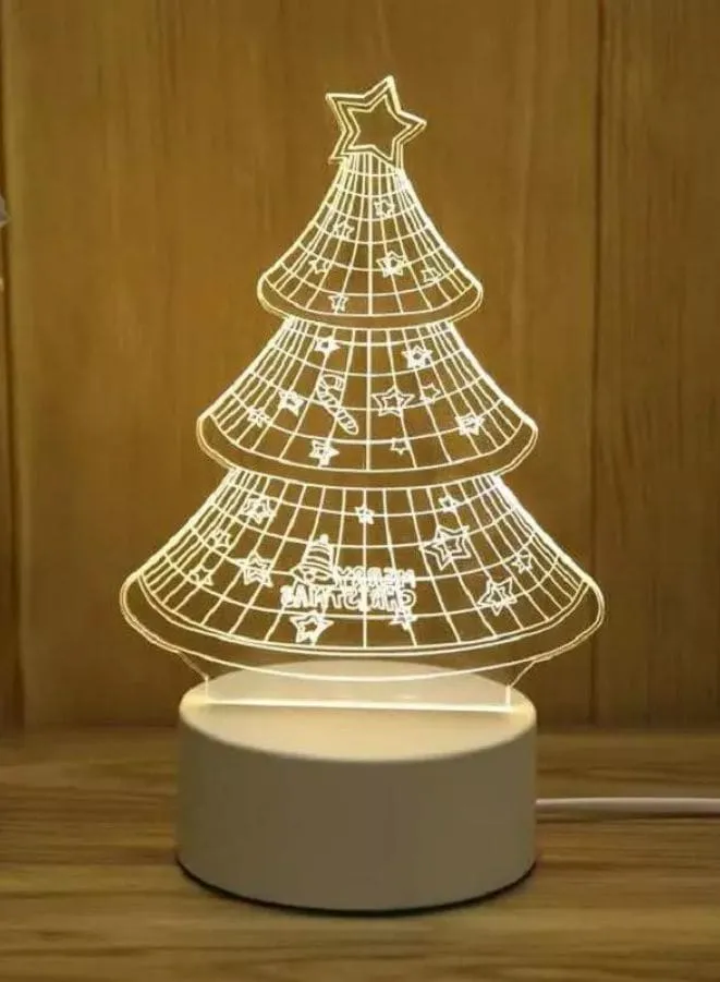 Creative 3D LED Acrylic Light with Warm Light For Home Decoration, Christmas Tree 2