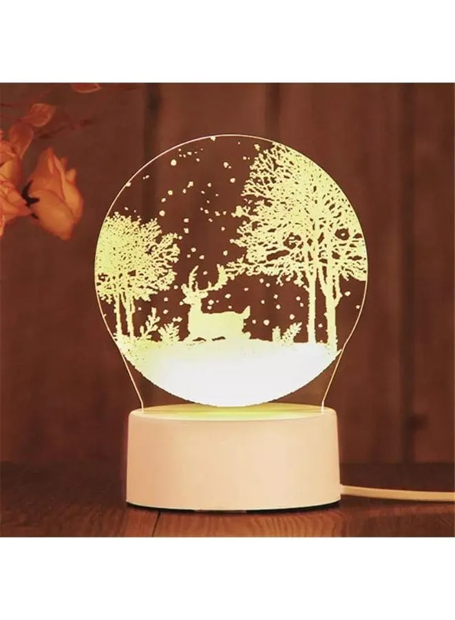 Creative Acrylic Decorative Night Lights For Home Decoration, Deer