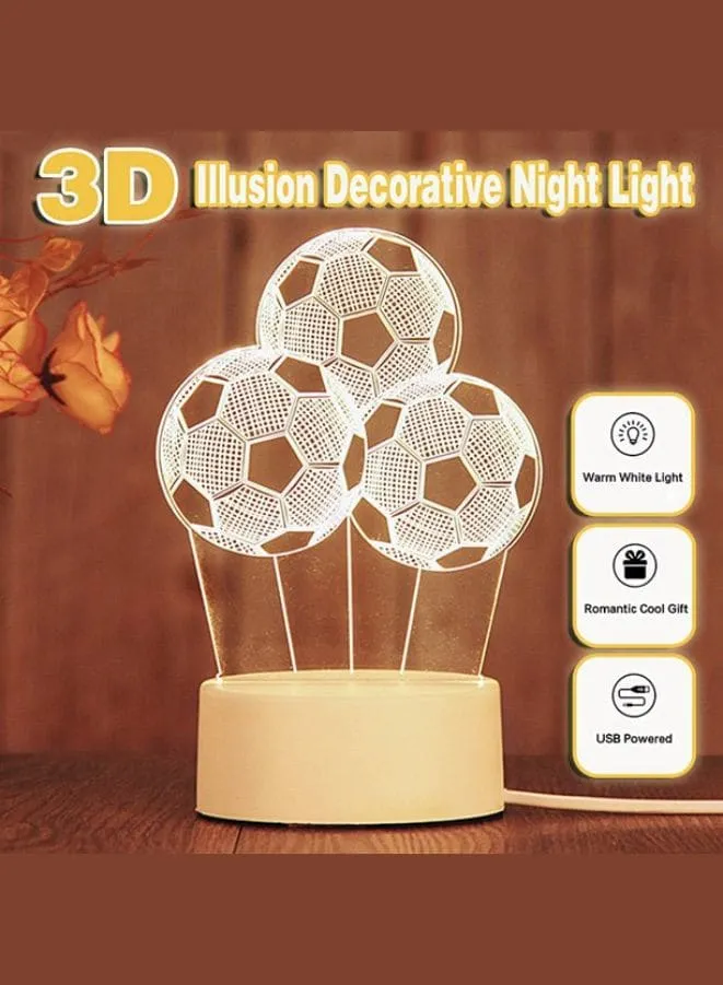 Creative Acrylic Decorative Night Lights For Home Decoration, Football