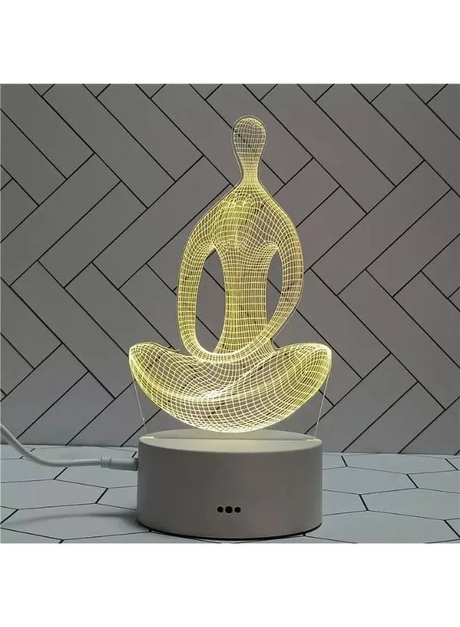 Creative Acrylic LED Light: Decorative Night Lights For Home Decoration, Meditate