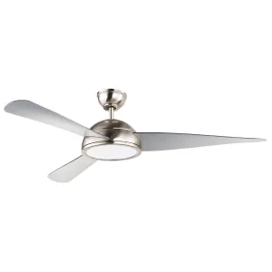 Cupola 52" Ceiling Fan in Satin Nickel