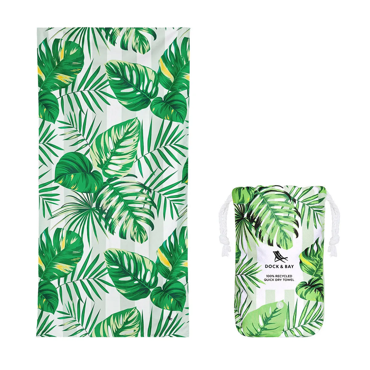 DOCK & BAY Beach Towel Botanical Collection L 100% Recycled Palm Dreams