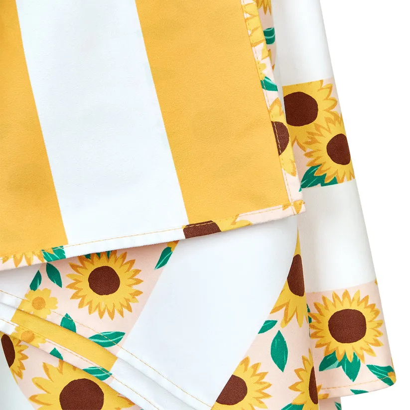 Dock & Bay Beach Towel Flower Power Collection L 100% Recycled Sunflower Solstice