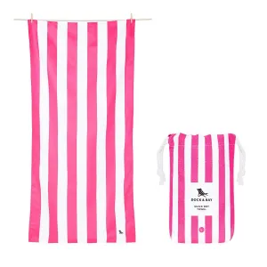 Dock & Bay Cabana Collection Beach Towel Phi Phi Pink Large 160x90cm