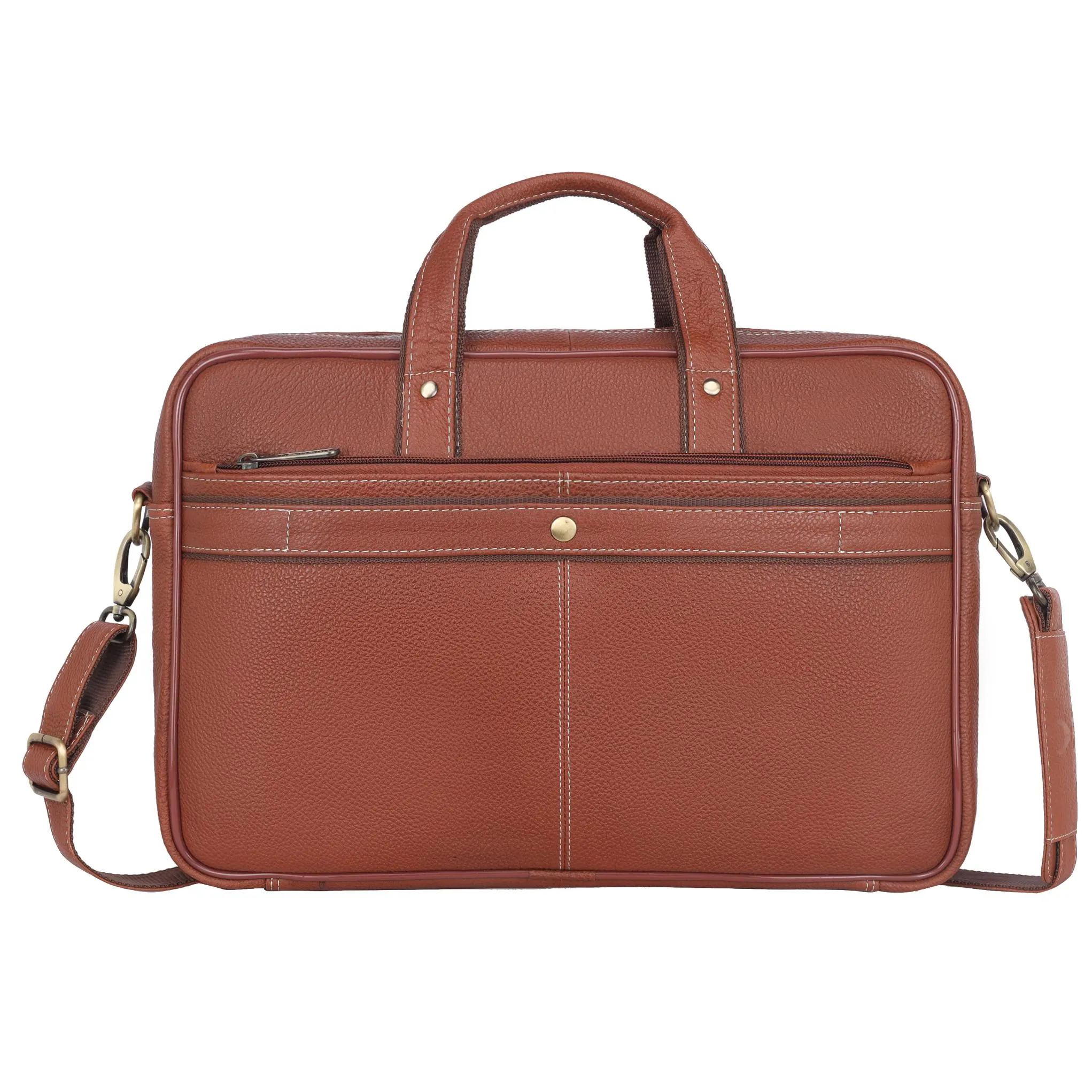 DURHAM Leather Laptop Messenger Bag for Men