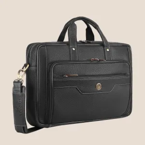 DURHAM Leather Laptop Messenger Bag for Men