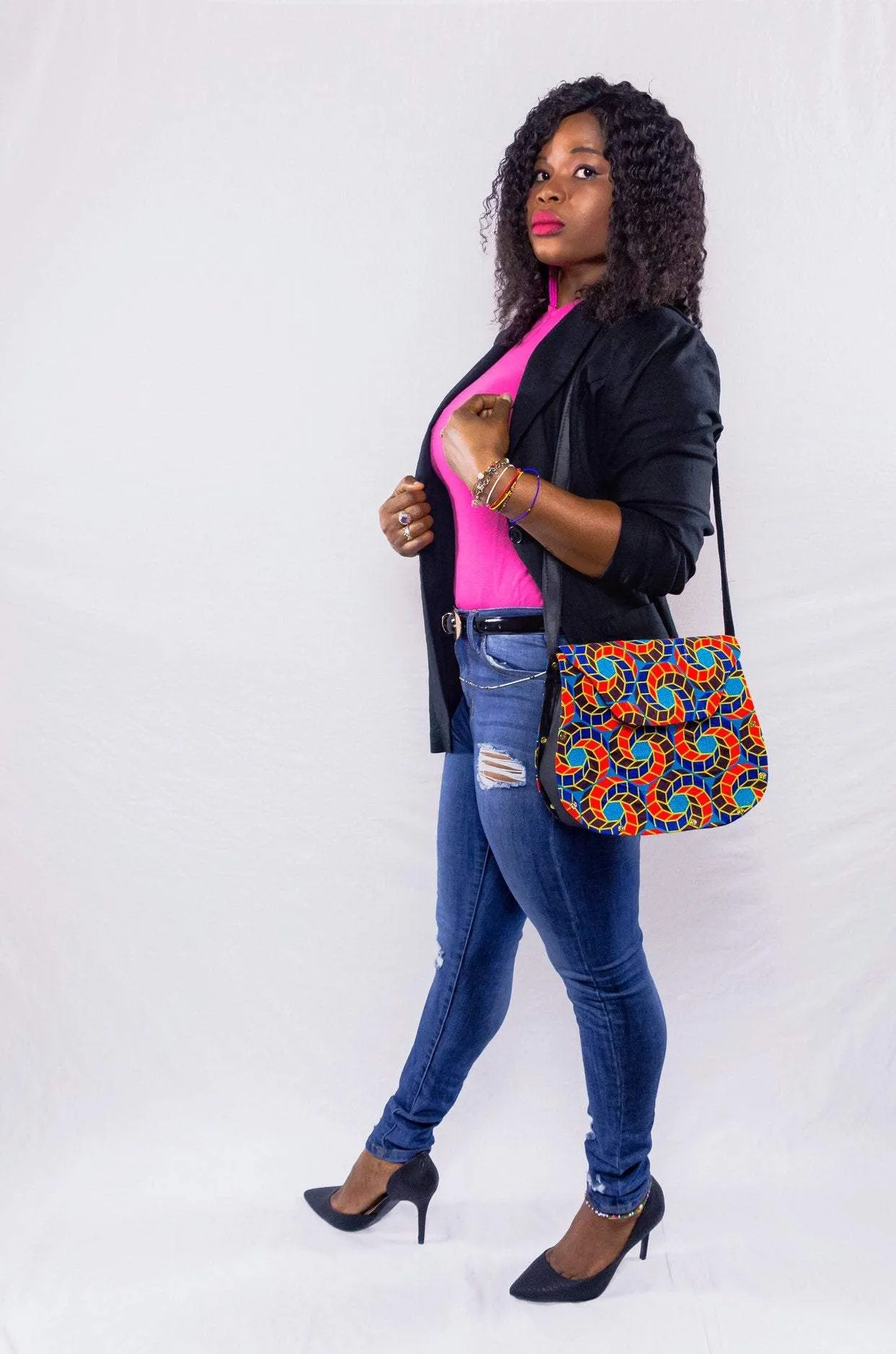 Fatima African Print Shoulder Bag