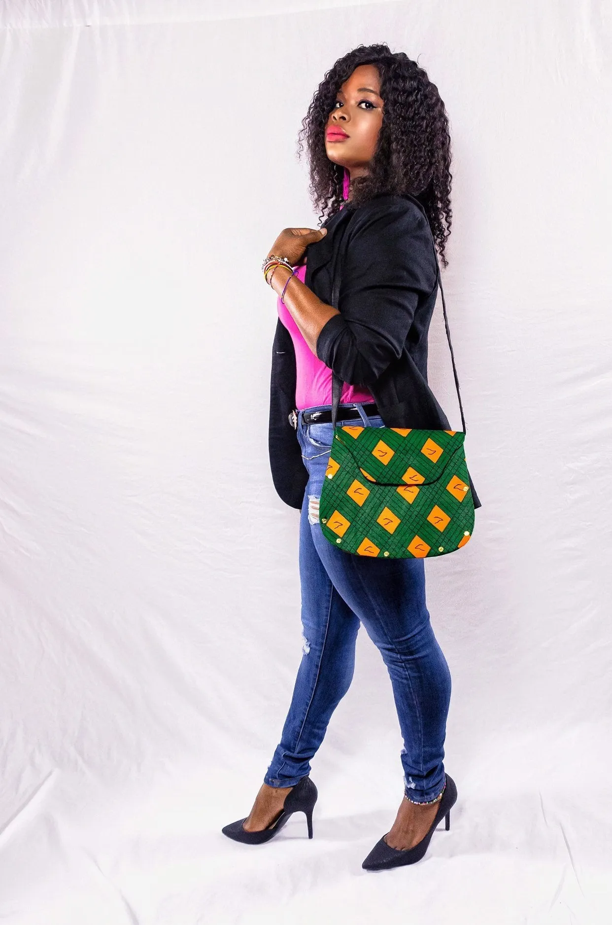 Fatima African Print Shoulder Bag