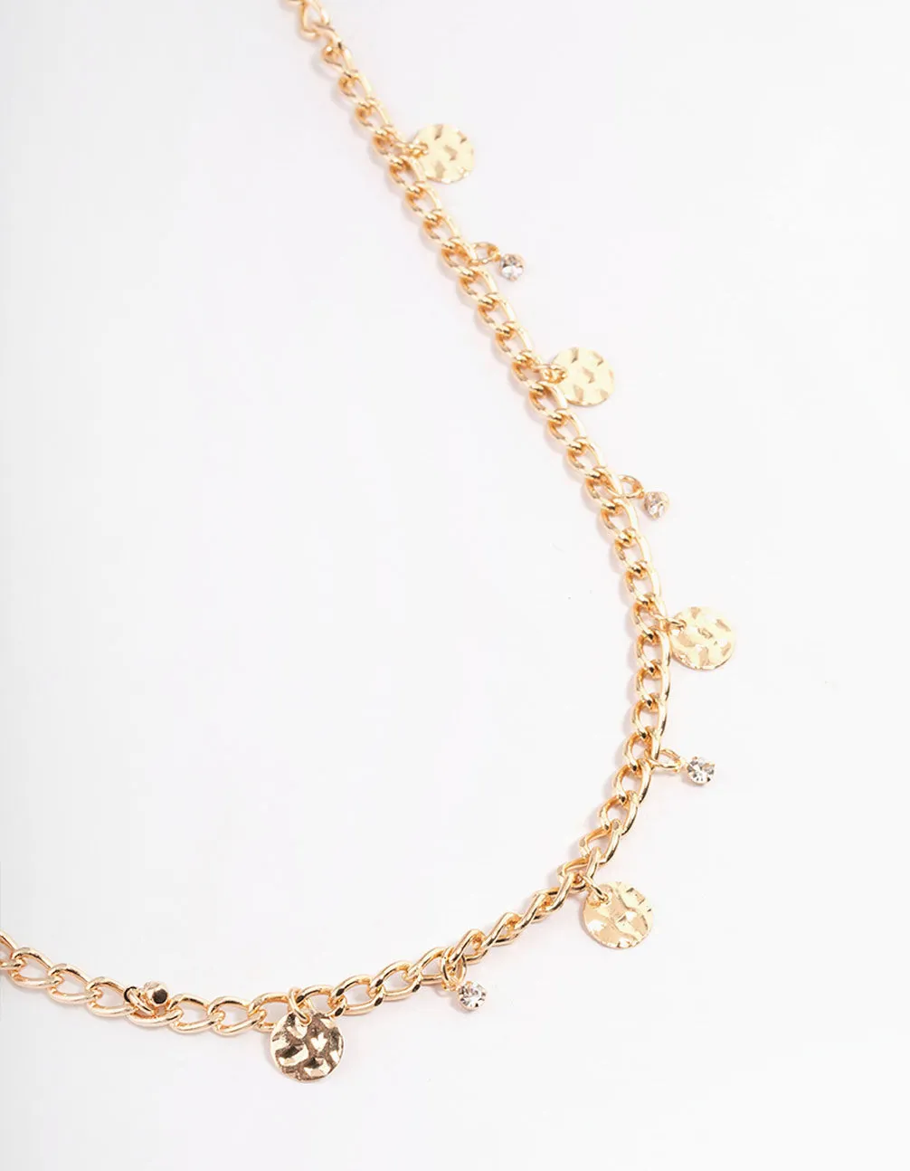 Gold Mixed Disc Waistchain