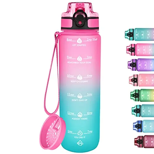 GOSWAG 32oz Motivational Water Bottles