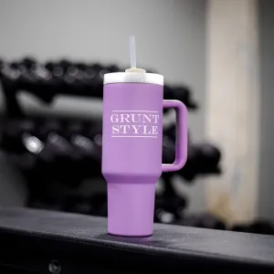 Grunt Style 40oz Stainless Steel Tumbler w/Straw - Lavender