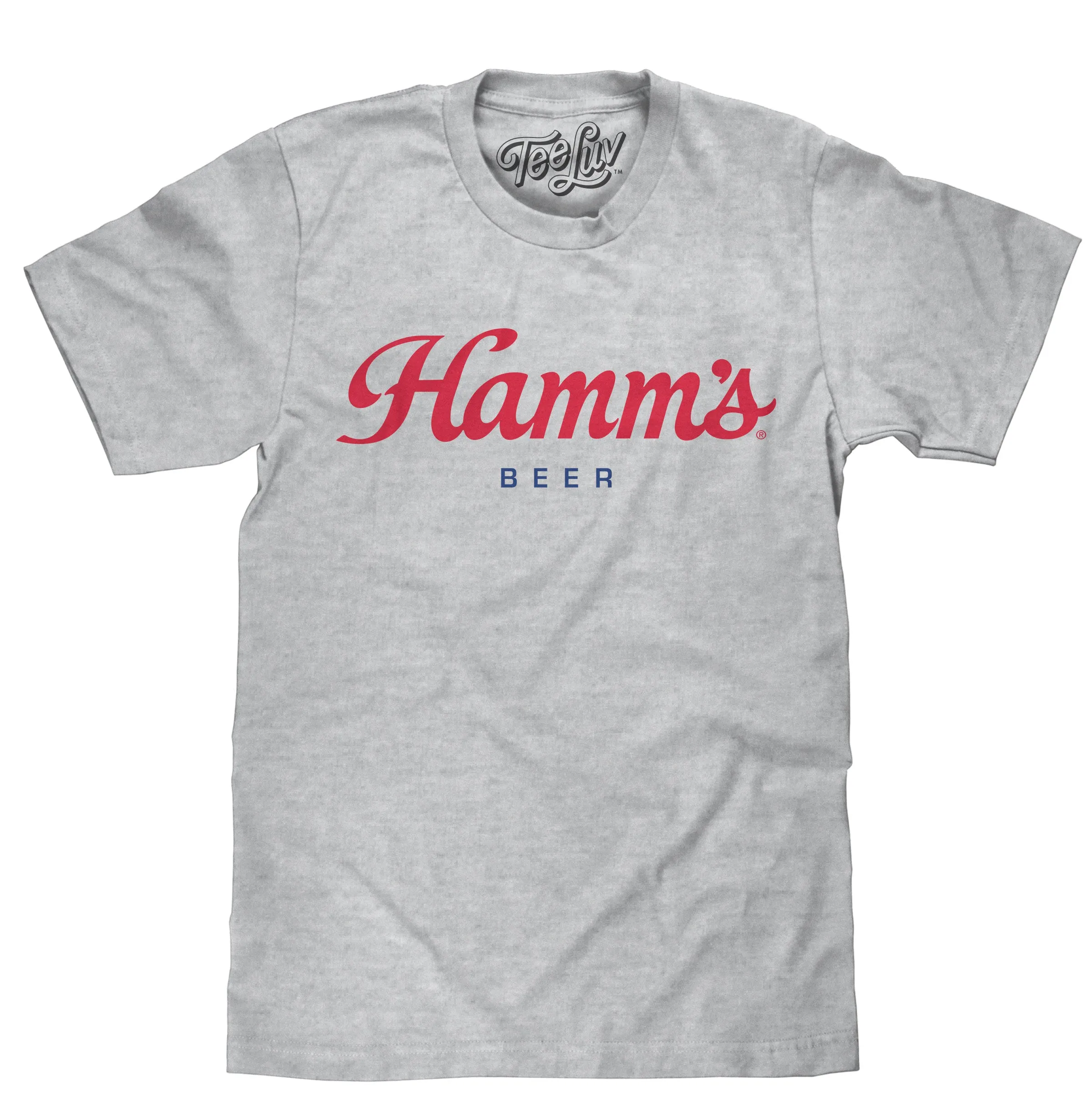 Hamm's Beer Script Logo T-Shirt - Gray