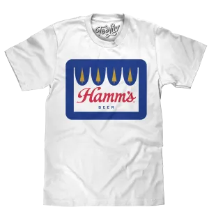 Hamm's Crown Color Logo T-Shirt - White