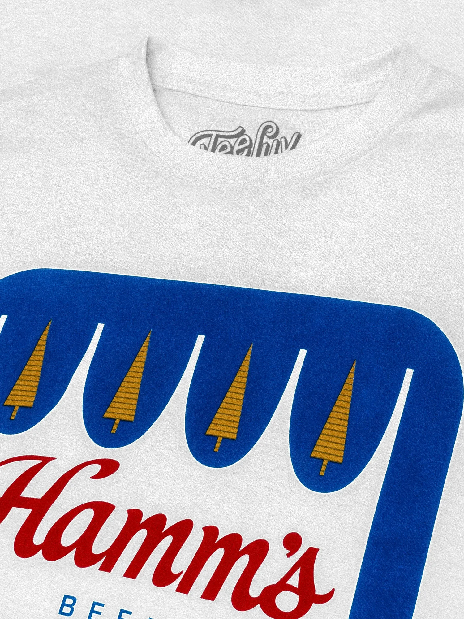 Hamm's Crown Color Logo T-Shirt - White